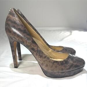 Coach Daisee Pumps Snakeskin‎ Women's Size 9 Heels Platform